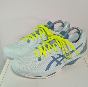 Asics Solutions Speed FF 2 Mint Blue Green Tennis Shoes Women’s Size 9.5 NEW